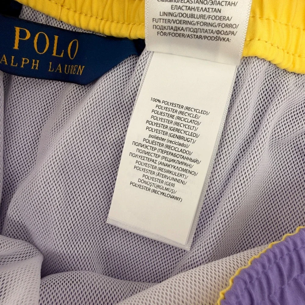 Polo Ralph Lauren Swim Trunks Mens 2XLT Purple Embroidered Pony Big & Tall NEW